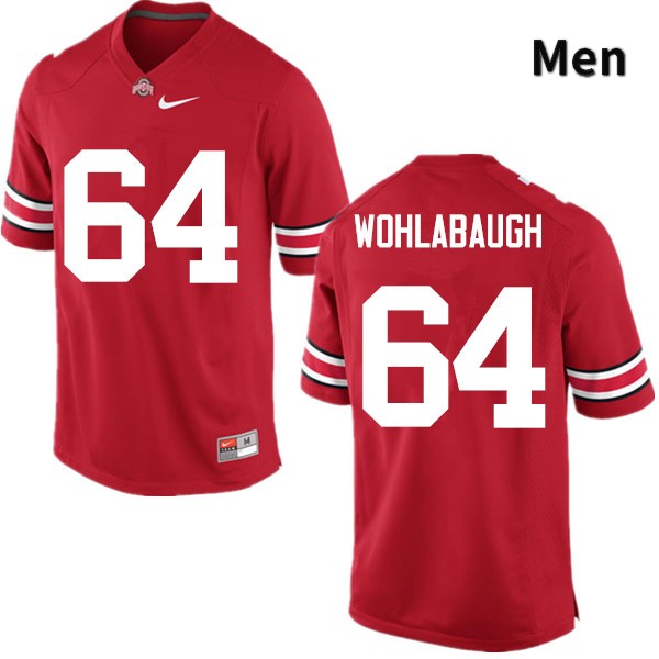 Ohio State Buckeyes Jack Wohlabaugh Men's #64 Red Game Stitched College Football Jersey